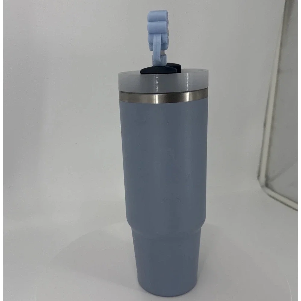Stanley Quencher H2.0 FlowState Tumbler 30oz Light Blue w/ Handle & Straw - Picture 4 of 16